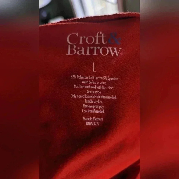 Croft And Barrow Boatneck Women's Top Large Red (EUC) - Picture 6 of 9